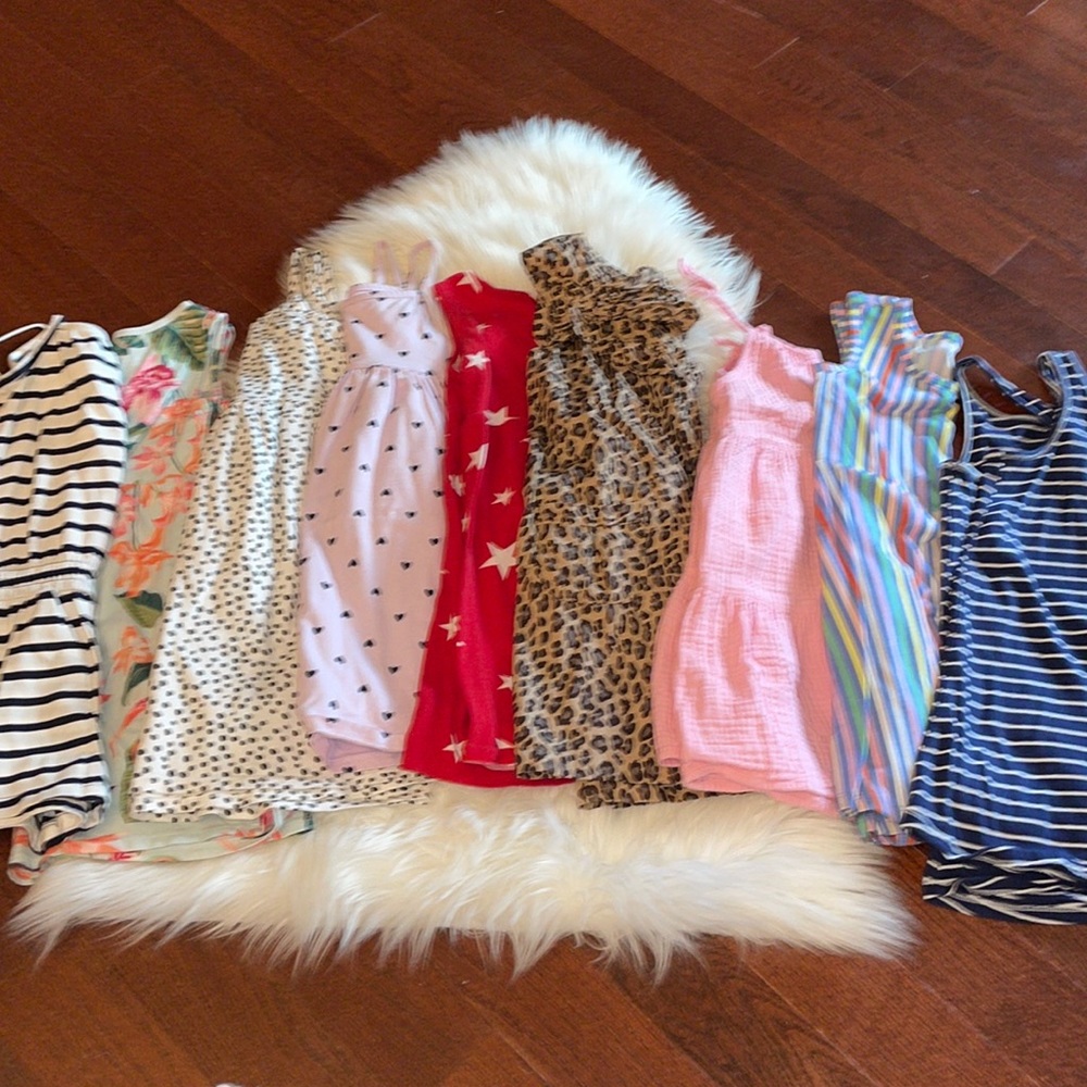 Bundle of Girls sleeveless/tank dresses- Size 5T